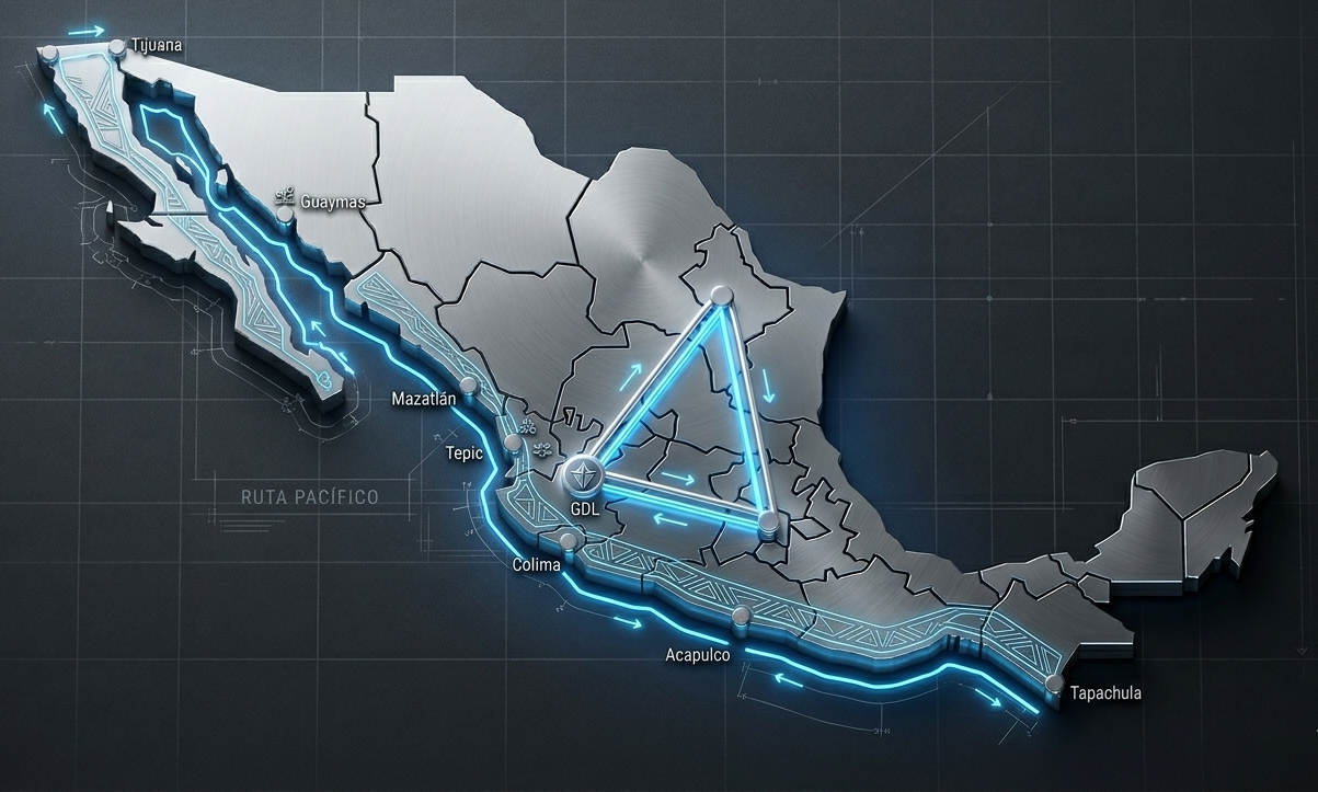 Mapa de Cobertura Logística México